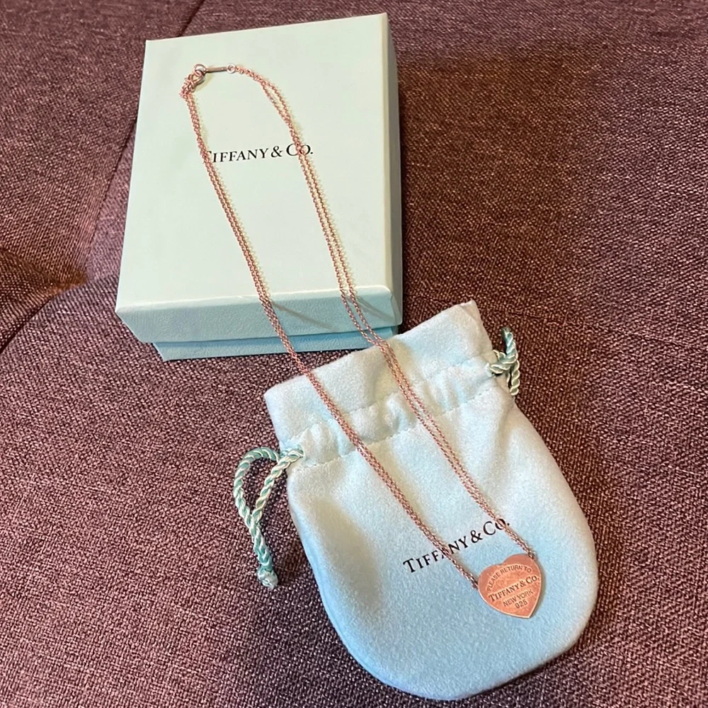 Double chain Tiffany and Co necklace - Picture 1 of 3